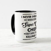 Mug Métier/Profession drôle Super Cuisinier Cool (Devant gauche)