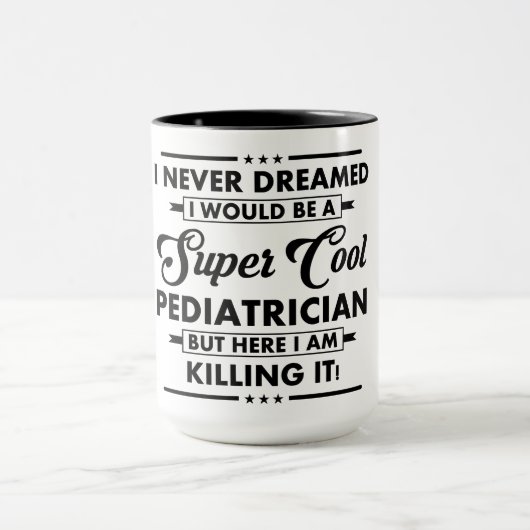 Mug Métier/Profession Drôle Super Médecin Cool (Centre)