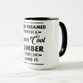 Mug Métier/Profession drôle Super Plombier Cool (Devant droit)