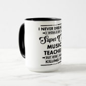 Mug Métier/Profession drôle Super Prof Cool (Devant gauche)