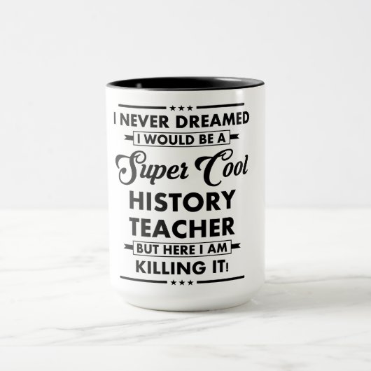 Mug Métier/Profession drôle Super Prof Cool (Centre)