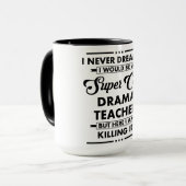 Mug Métier/Profession drôle Super Prof de Cool (Devant gauche)