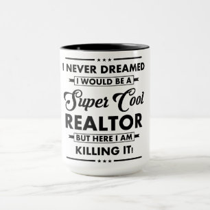 Mug Métier/Profession drôle Super Realtor Cool