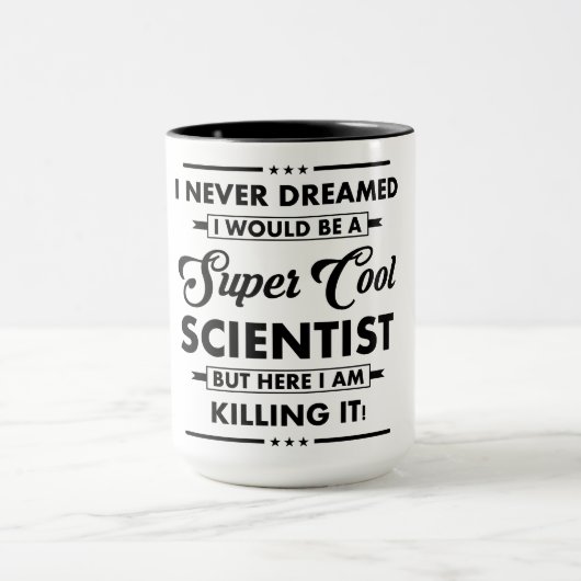 Mug Métier/Profession Drôle Super Scientifique Cool (Centre)