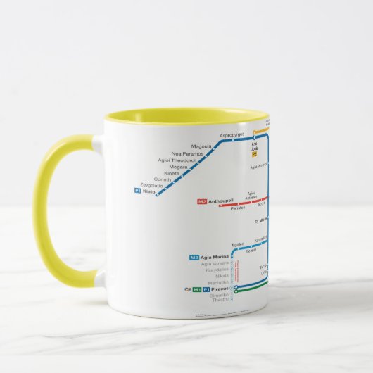 Mug Métro d'Athen (Gauche)