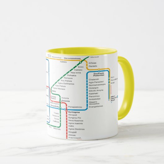 Mug Métro d'Athen (Devant droit)