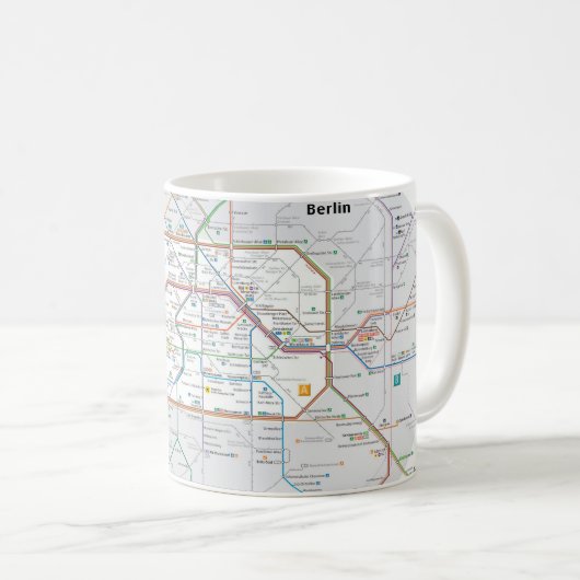 Mug Métro de Berlin (Devant droit)