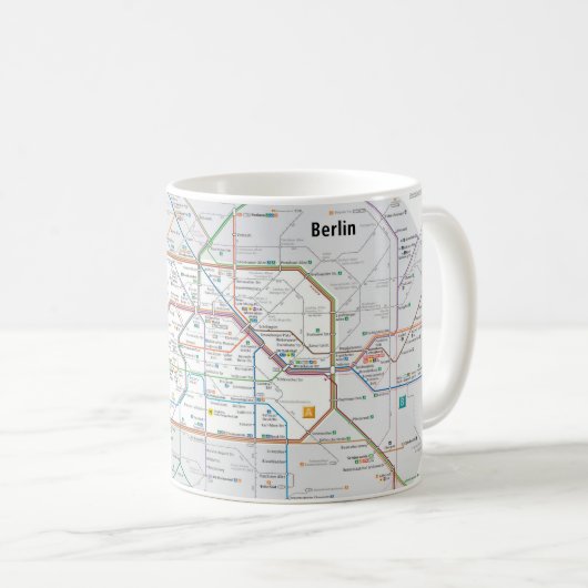 Mug Métro de Berlin (Devant droit)