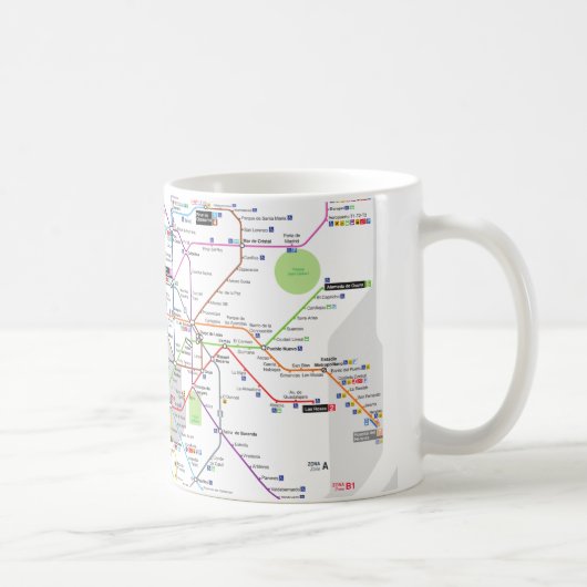 Mug Métro de Madrid (Droite)