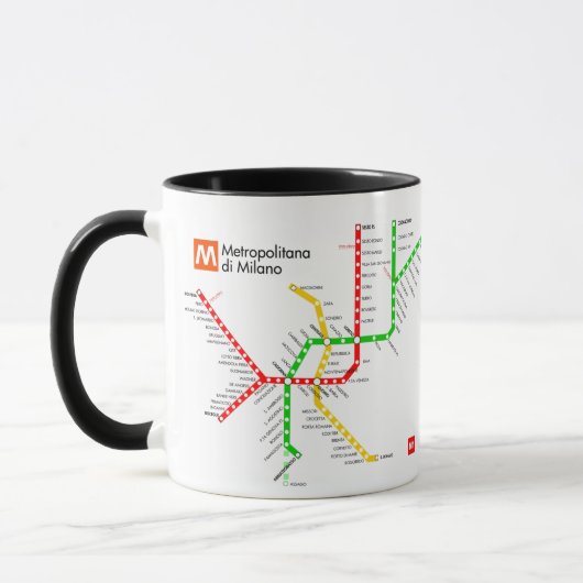Mug Métro de Milan (Gauche)