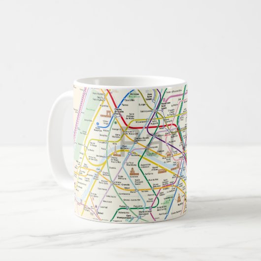 Mug Métro de Paris (Devant gauche)