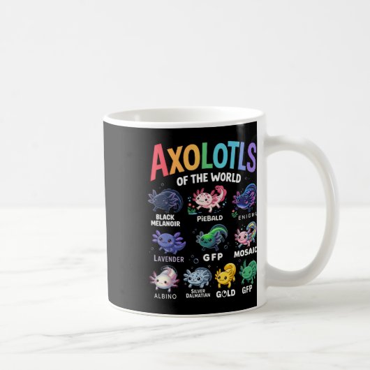 Mug Mets Axolotls Du Monde Kawaii Axolotl Cute Art (Droite)