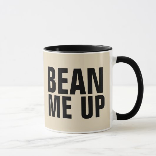 Mug METS-MOI EN PLACE, Drôle caféine (Droite)