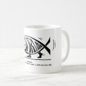 Mug Mettant la victoire à Darwin (par (Devant droit)