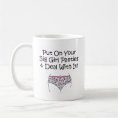 Mug Mettez dessus vos grandes culottes de fille et (Gauche)