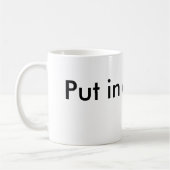 Mug Mettez un ticket ! (Gauche)