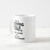 Mug Mettez une CANNE À PÊCHE DANS MA MAIN (Devant gauche)