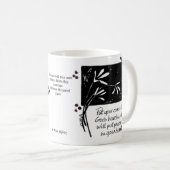Mug Mettez vos soins dans l'aimant des mains de Dieu (Devant droit)