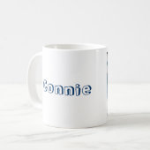 Mug Mettez votre nom sur Cassie le chat (Devant gauche)