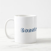 Mug Mettez votre nom sur Cassie le chat (Gauche)