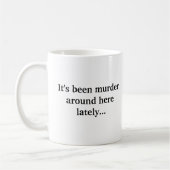 Mug Meurtre autour d'ici récemment (Gauche)