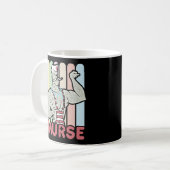 Mug Meurtre d'infirmière masculine drôle (Devant gauche)