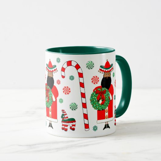 Mug Mexicain Joyeux Noël Père Noël (Devant droit)