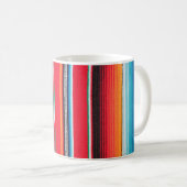 Mug mexicaine nom de poncho serape arrière - plan (Devant droit)