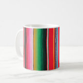 Mug mexicaine nom de poncho serape arrière - plan (Devant gauche)