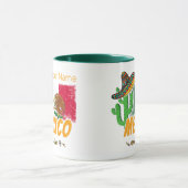 Mug Mexique Cactus Vintage avec Drapeau Sombrero Souve (Centre)