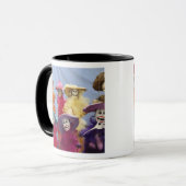 Mug Mexique. Catrinas squelettiques, figures célébrant (Devant gauche)