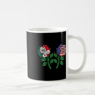 Mug Mexique Drapeau mexicain Drapeau américain Rose 3