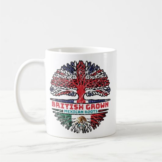 Mug Mexique Mexique Royaume-Uni British Tree (Gauche)