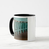 Mug Mexique, Oaxaca, mur de la ligne Green Bar Stools (Devant gauche)