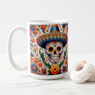 Mug Mexique Voyager Vintage Retro Candy crâne