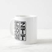 Mug Mezzotint, Procédé de gravure (Devant gauche)
