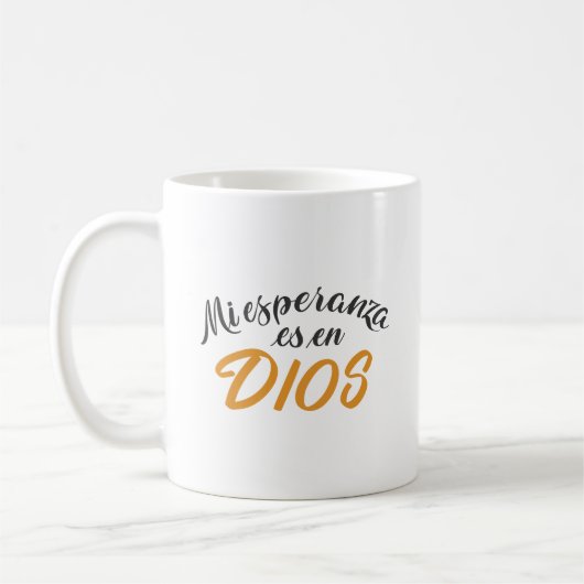 Mug Mi Esperanza es en Dios (Gauche)