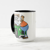 Mug mi rouge de crise de la vie (Devant gauche)