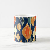 Mug Mi-Siècle Atomique gouttes Ochre Moderne Rétro (Centre)