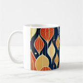 Mug Mi-Siècle Atomique gouttes Ochre Moderne Rétro (Gauche)