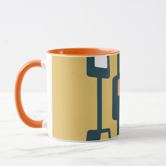 Mug Mi-Siècle Funky Blocks Jaune (Gauche)