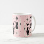Mug Mi-siècle Meow Retro Chats atomiques ©studioxine (Devant droit)
