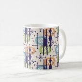 Mug Mi-siècle moderne âge atomique Motif Abstrait (Devant droit)