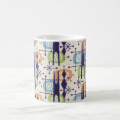 Mug Mi-siècle moderne âge atomique Motif Abstrait (Centre)