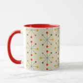 Mug Mi-siècle moderne âge atomique Motif Abstrait (Gauche)