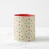 Mug Mi-siècle moderne âge atomique Motif Abstrait (Centre)