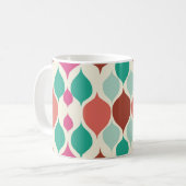 Mug Mi-siècle moderne coloré géométrique (Devant gauche)