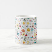 Mug Mi-siècle moderne de l'âge atomique STEM Physique  (Centre)