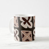 Mug Mi-siècle Moderne Floral Géométrique (Devant gauche)