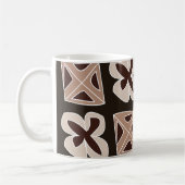 Mug Mi-siècle Moderne Floral Géométrique (Gauche)